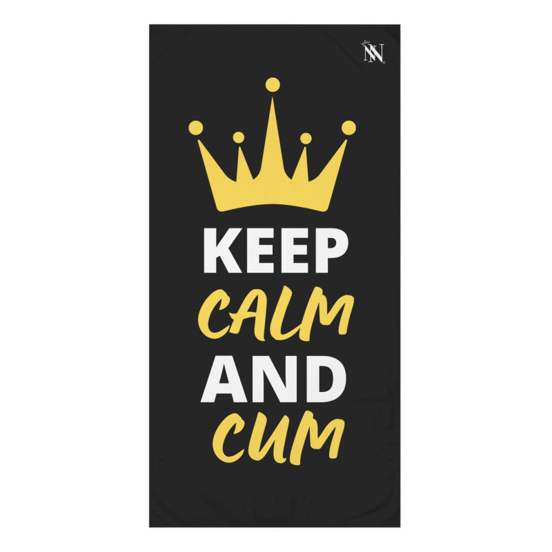 Keep Calm & Cum Queen King | Mix & Match XL Fun-Flirty Lovers’ Towels