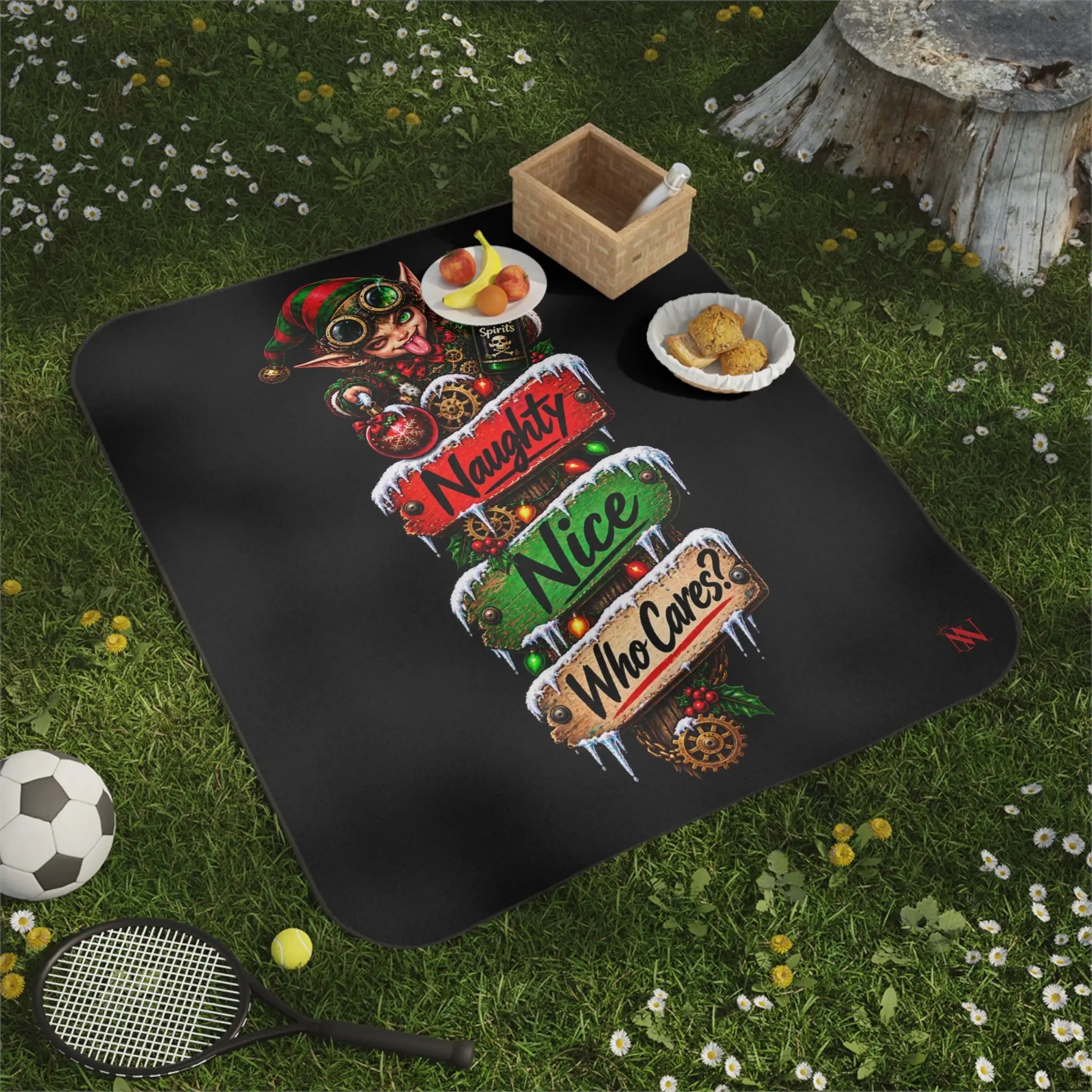 Naughty Nice Who Cares? Christmas | Nectar Napkins Fun-Flirty Lovers’ Sex Blankets