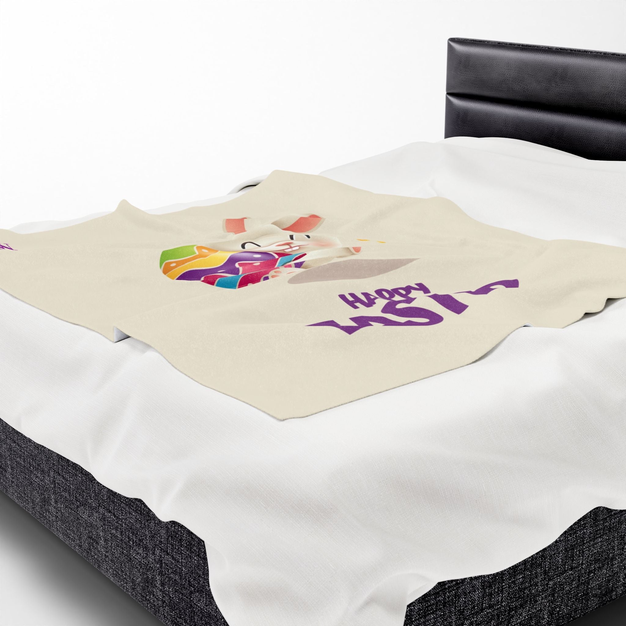 Happy Easter Bunny | Mix & Match Velveteen Fun-Flirty Lovers’ Blankets