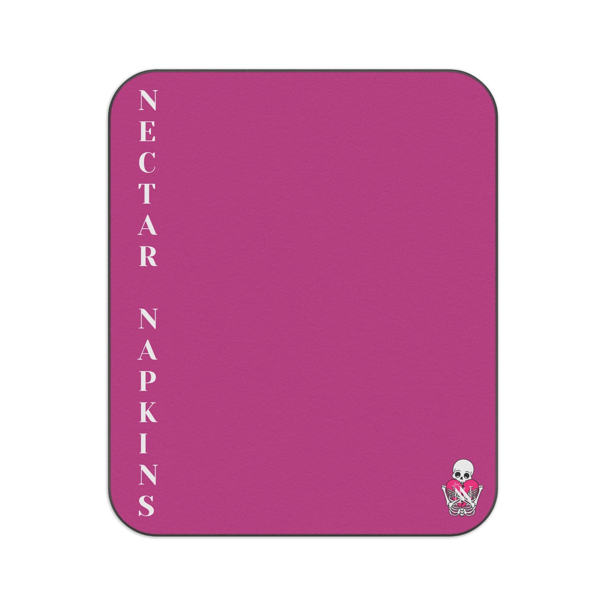 Nectar Napkins Brand Fuscia Pink Water-Resistant Sex Blanket