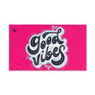 Good Vibes Blue Splash Signature Pink Cum Towel