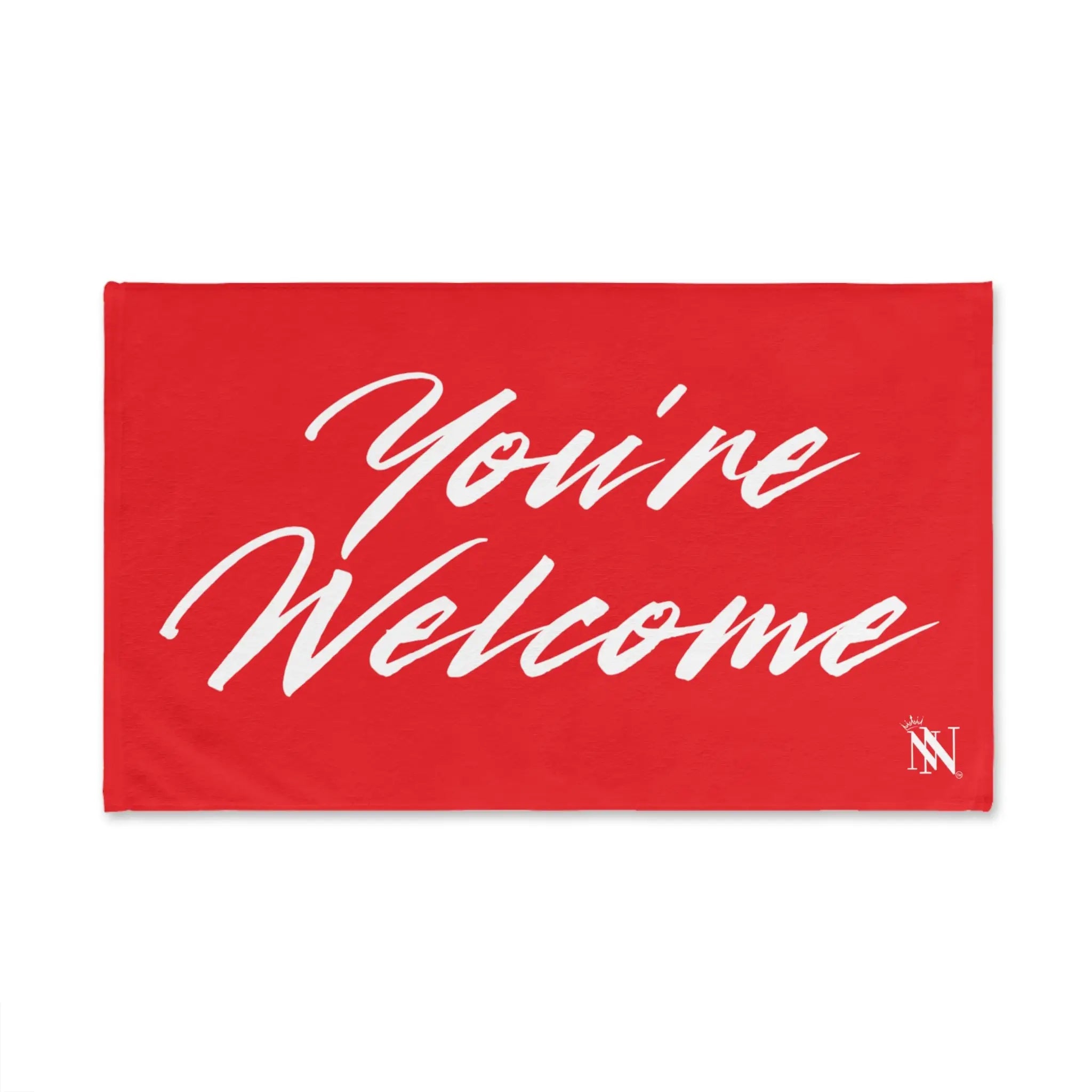 Simply You’re Welcome Bright Red Cum Towel