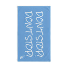 Don’t Stop! Don’t Stop Light Blue | Mix & Match Classic Fun-Flirty Lovers’ Towels