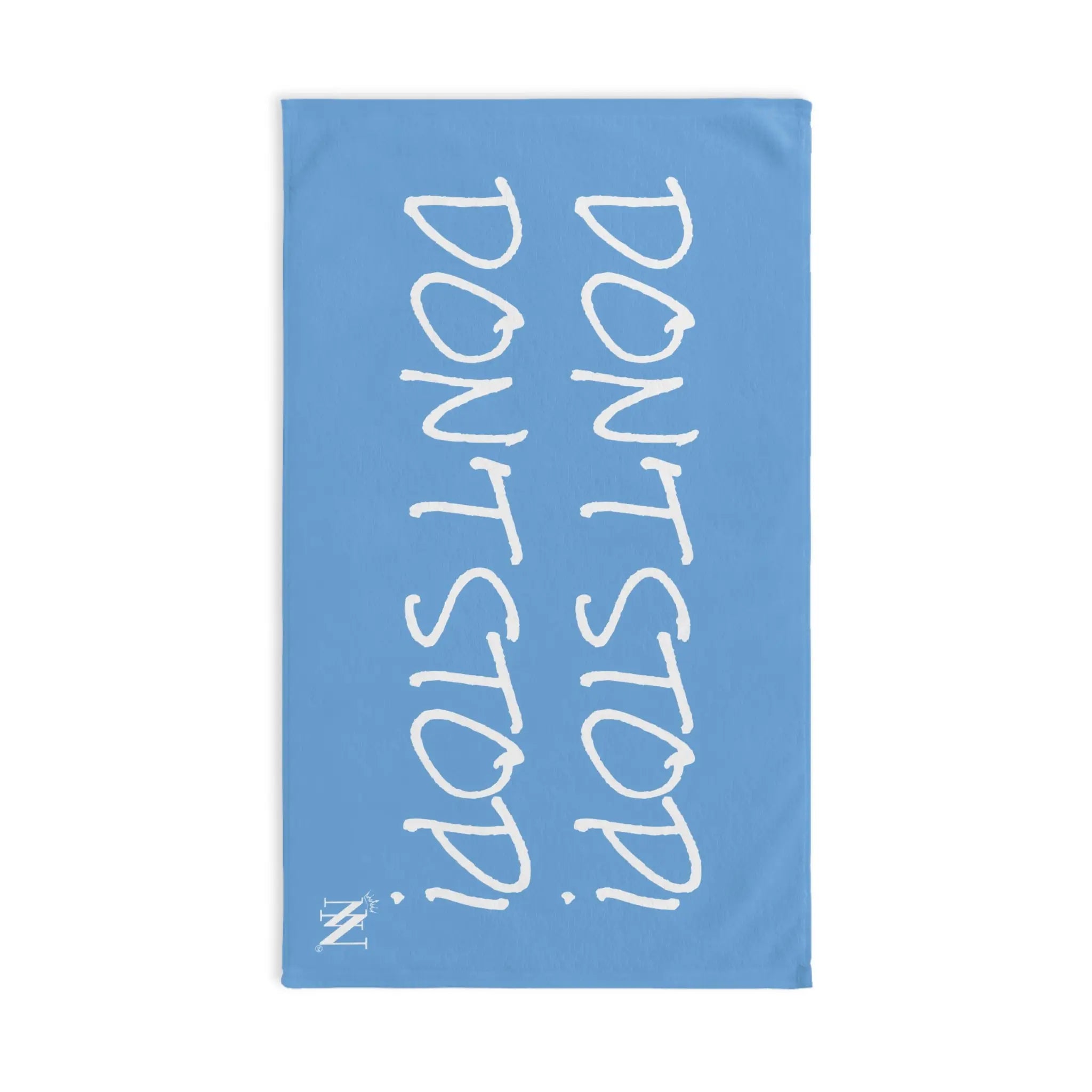 Don’t Stop! Don’t Stop Light Blue | Mix & Match Classic Fun-Flirty Lovers’ Towels