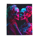 El Día de los Muertos Skeletons | Mix & Match Velveteen Fun-Flirty Lovers’ Blankets