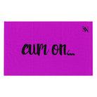 Cum On... Bright Purple | Mix & Match Soft Fun-Flirty Lovers’ Towels