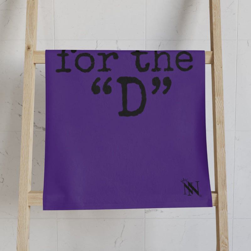 Thanks for the ’D’ Purple | Mix & Match Classic Fun-Flirty Lovers’ Towels