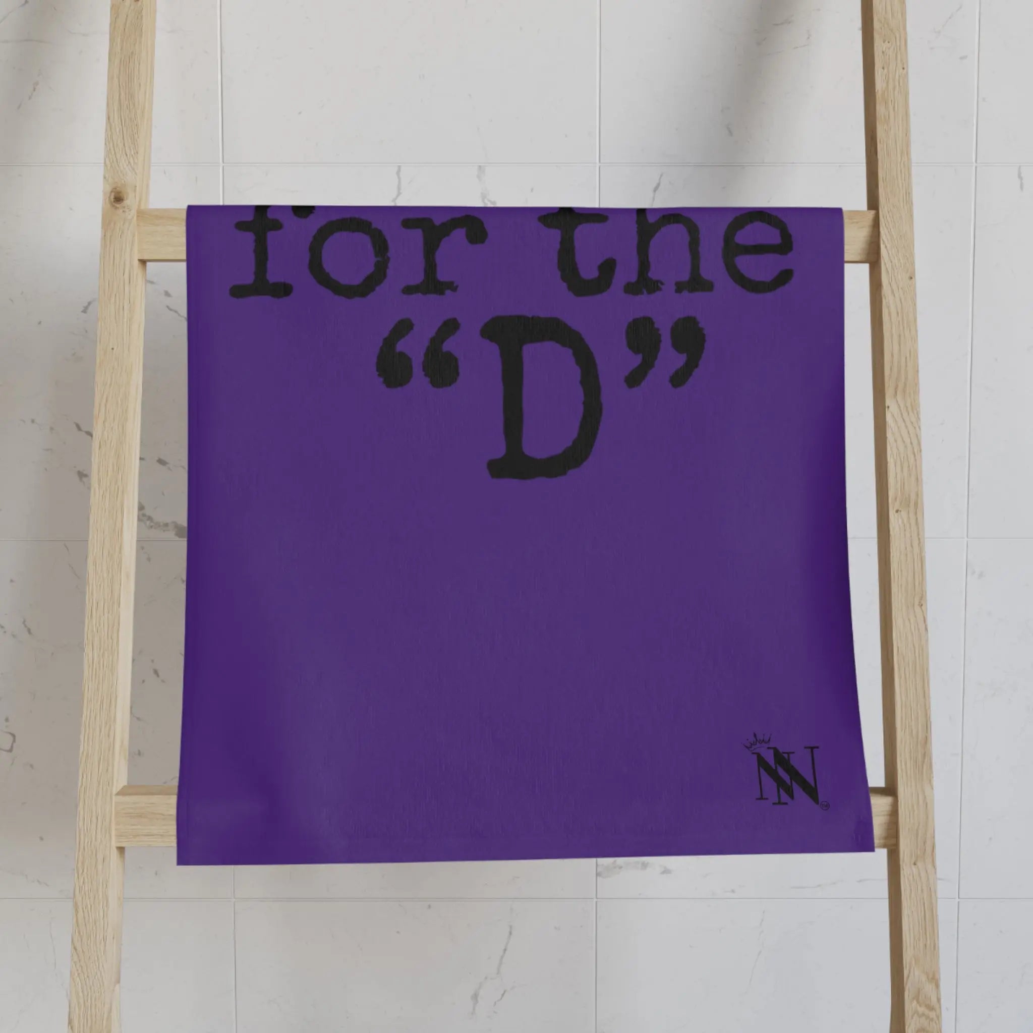 Thanks for the ’D’ Purple | Mix & Match Classic Fun-Flirty Lovers’ Towels