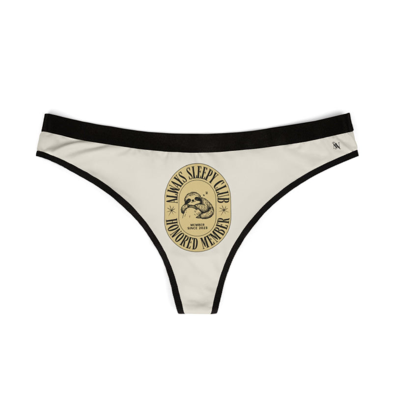 Always Sleepy Club Sloth | Mix & Match Women’s Fun-Flirty Lovers’ Thongs