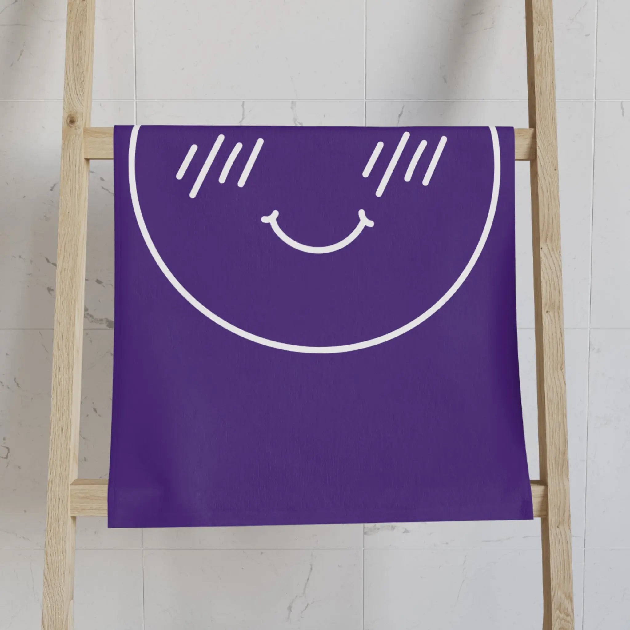 Yes Emoji Purple Cum Towel