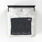 Nectar Napkins Brand Dark Grey Love Blanket
