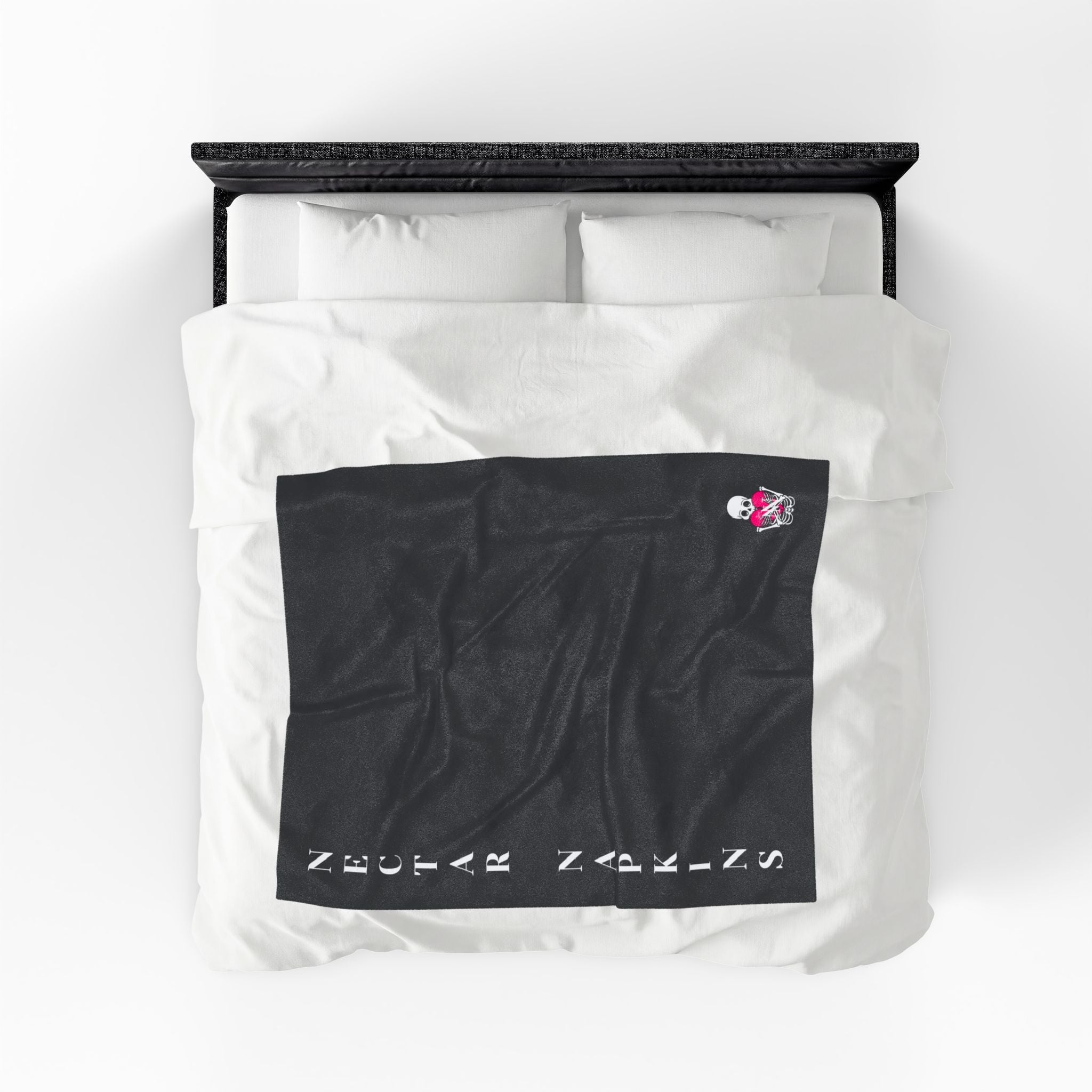 Nectar Napkins Brand Dark Grey Love Blanket