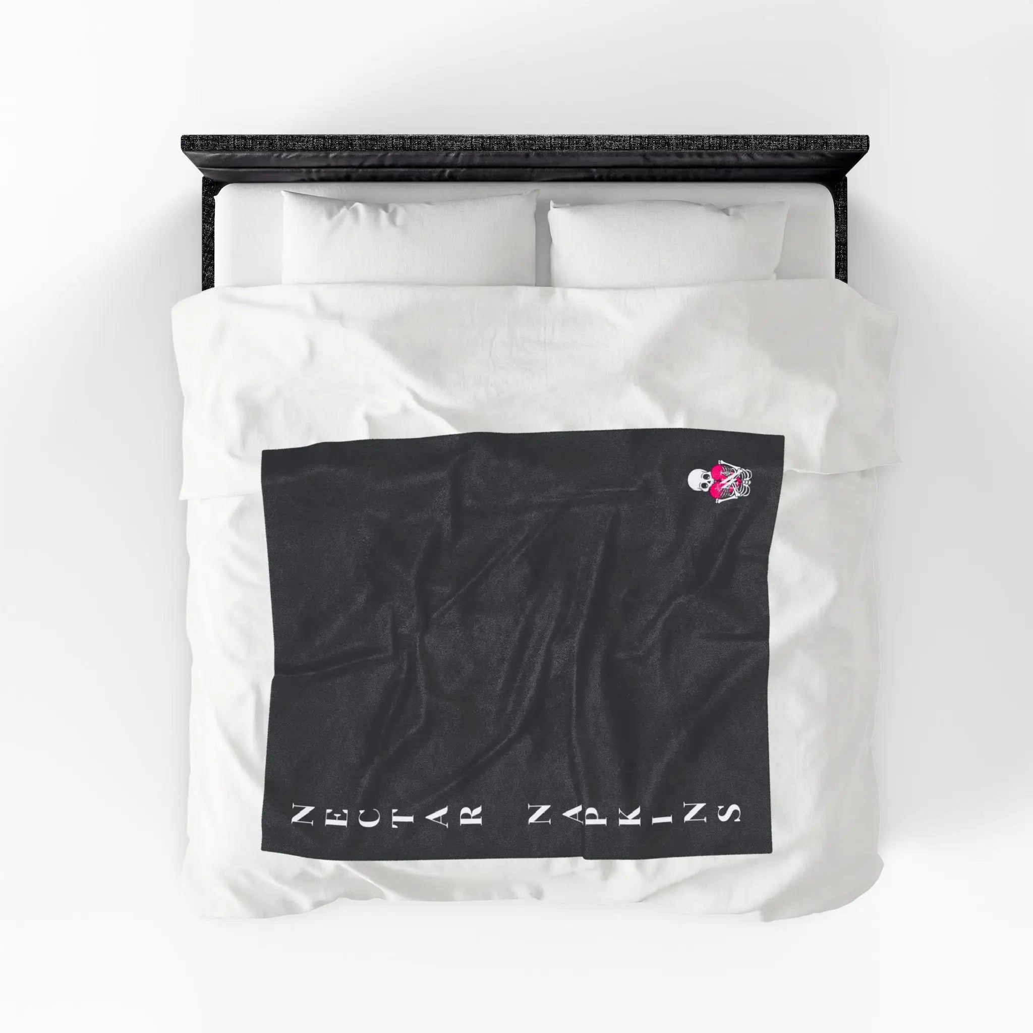 Nectar Napkins Brand Dark Grey Love Blanket