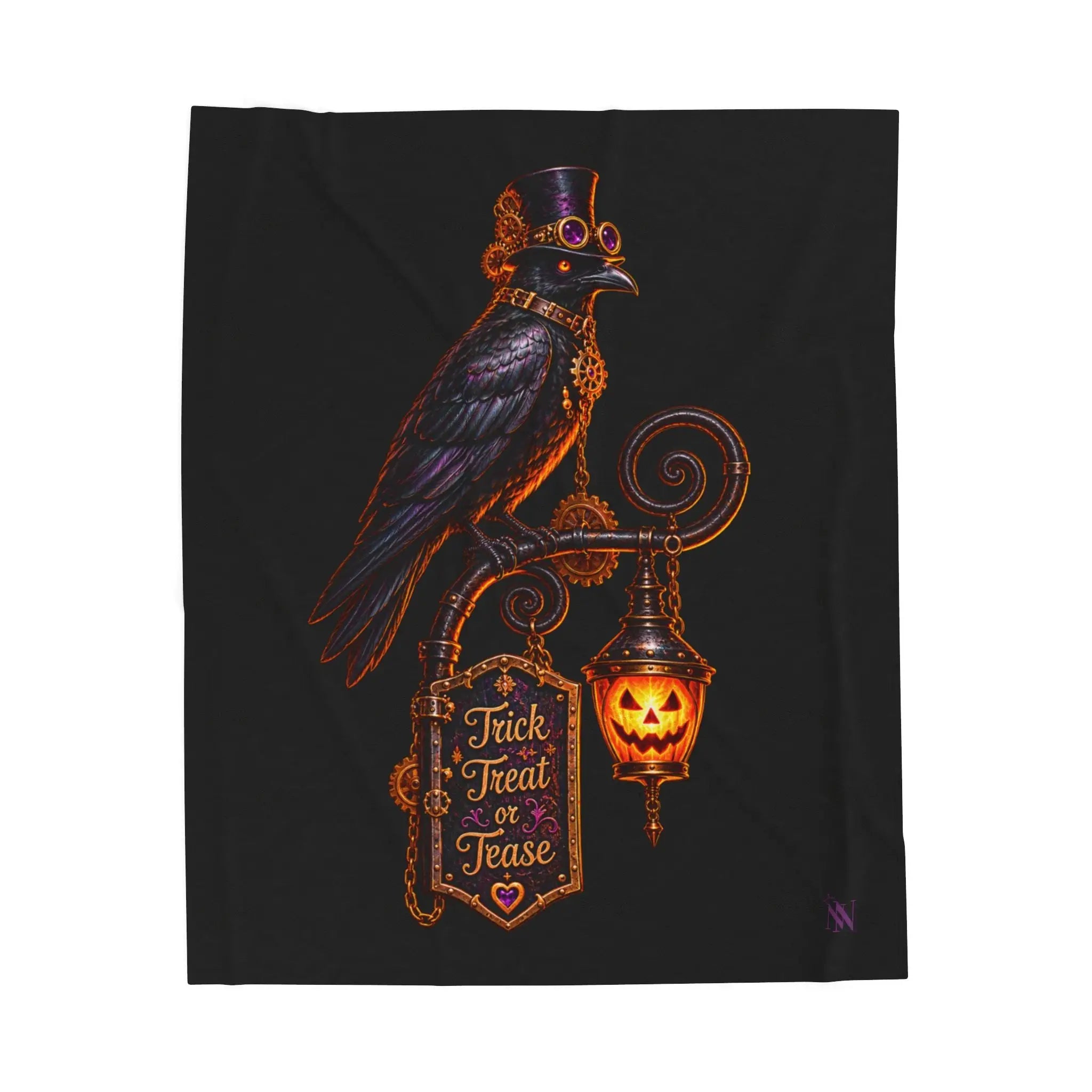 Trick Treat or Tease Crow Lovers’ Blanket