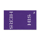 His Hers Shareable Purple | Mix & Match Classic Fun-Flirty Lovers’ Towels