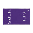 His Hers Shareable Purple | Mix & Match Classic Fun-Flirty Lovers’ Towels