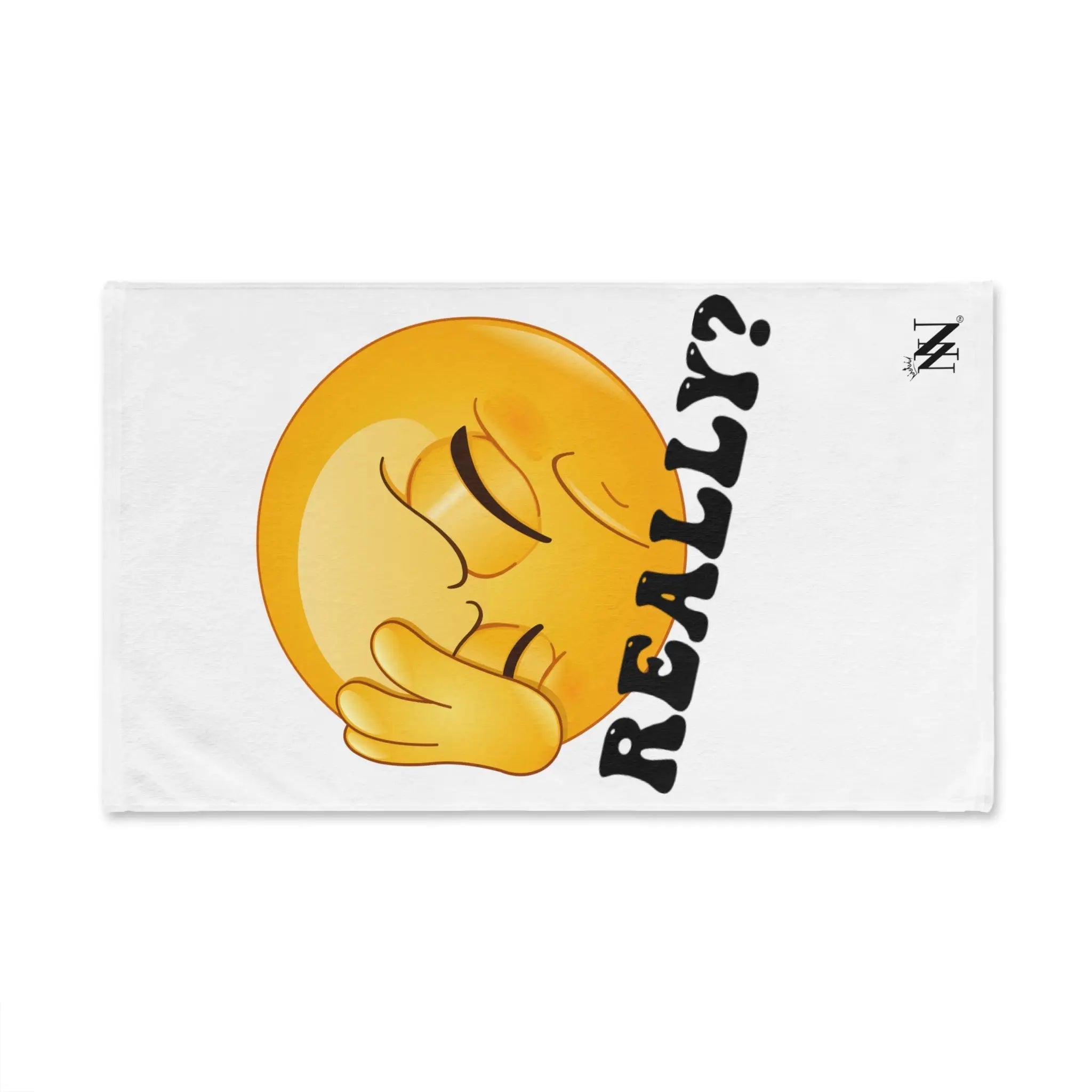 Really? Emoji Hand over Face | Mix & Match Classic Fun-Flirty Lovers’ Towels