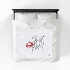Just Ask! with a Kiss Romantic Gifts Love Blanket