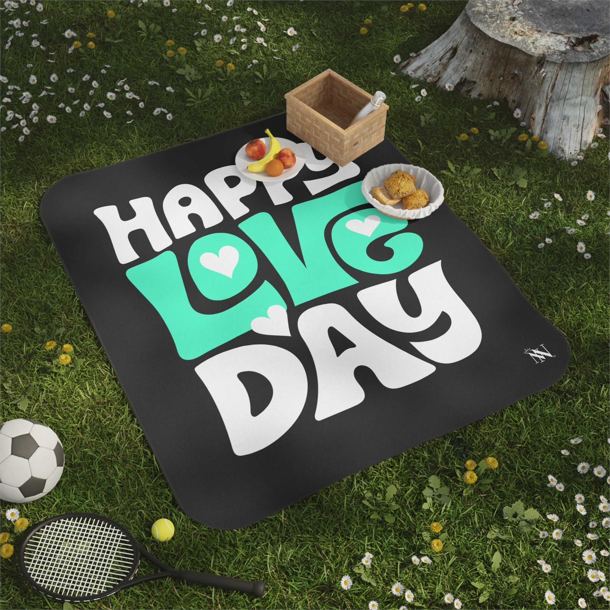 Happy Love Day Hearts | Mix Match Fun-Flirty Lovers’ Water-Resistant Blankets