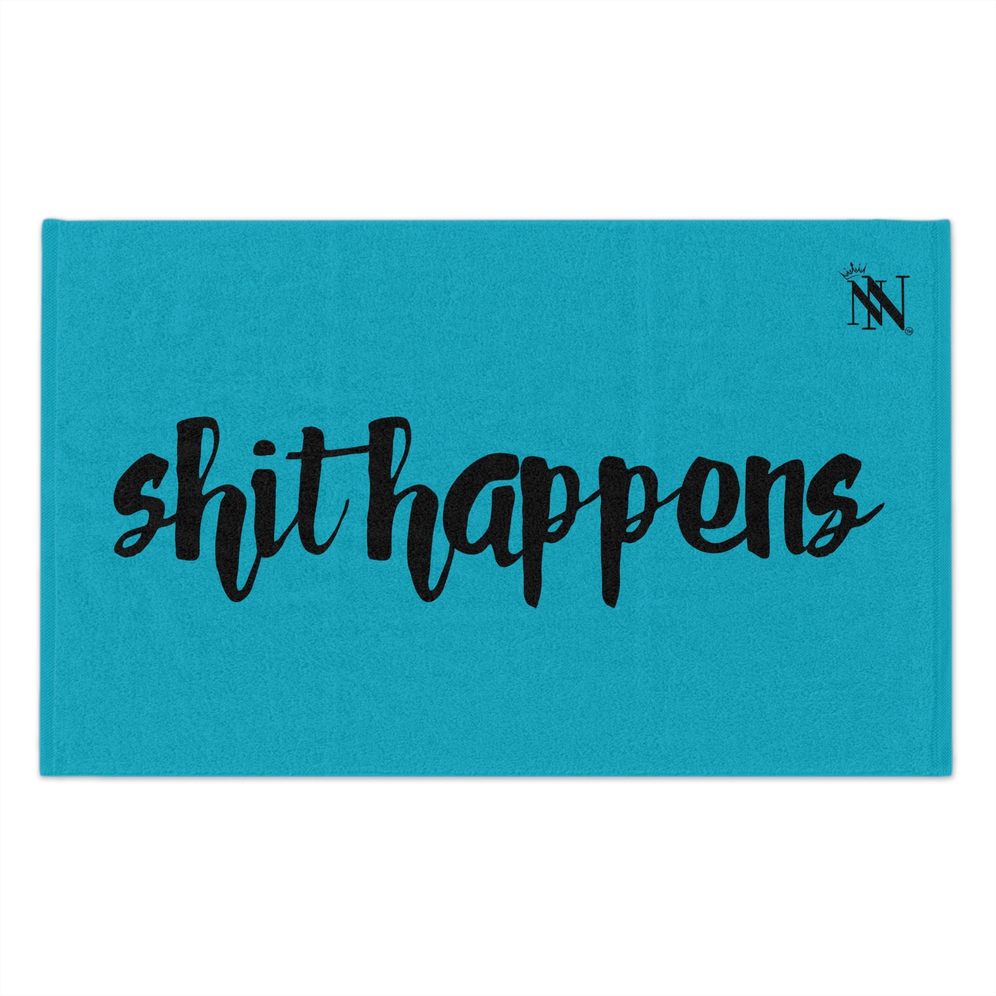Shit Happens Teal | Mix & Match Soft Fun-Flirty Lovers’ Towels