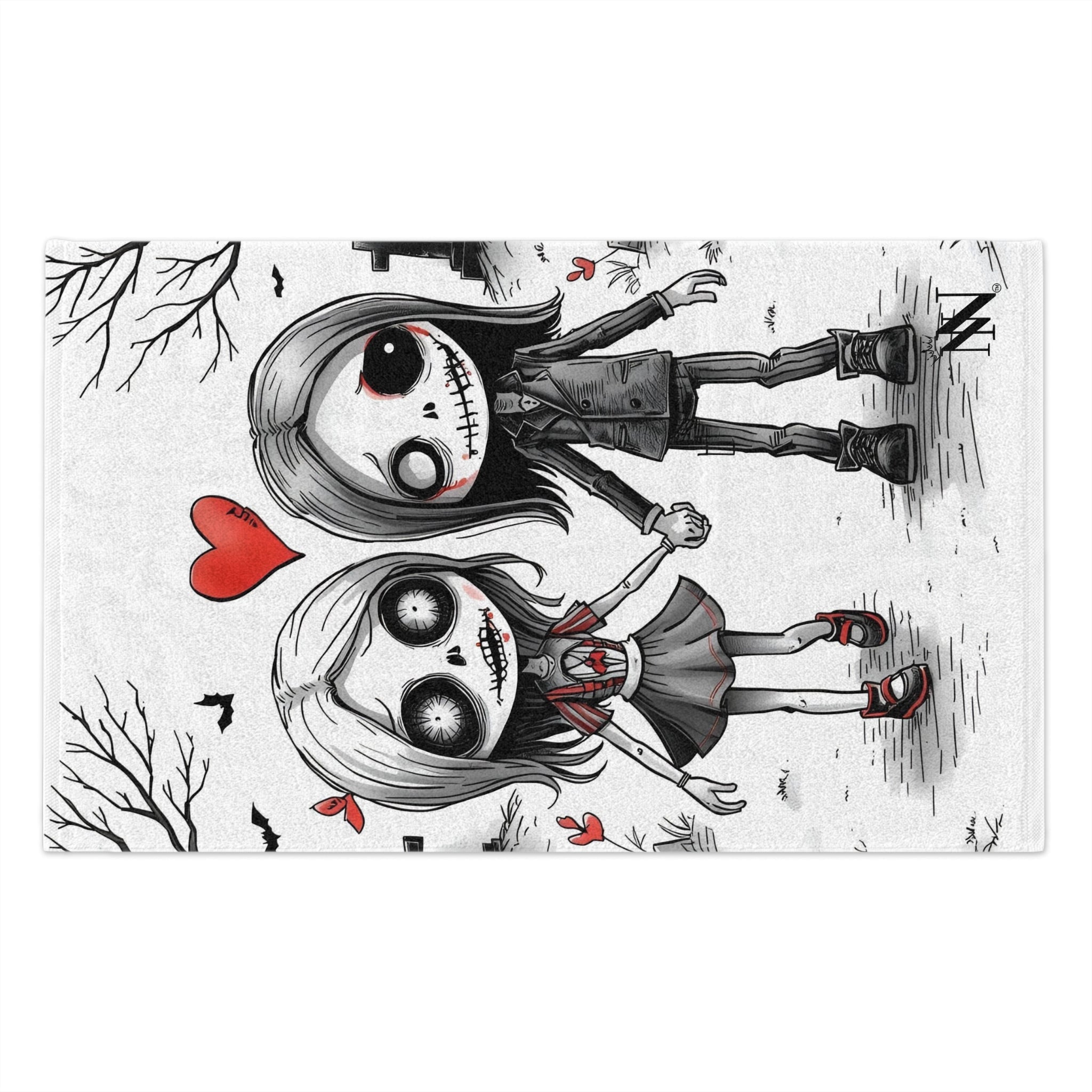 Even in Death | Mix & Match Soft Fun-Flirty Lovers’ Towels