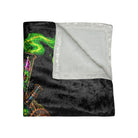 High Vibes Strange Times Crushed Velvet Blanket
