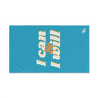 I Can I Will Teal | Mix & Match Original Fun-Flirty Lovers’ Towels