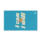 I Can I Will Teal | Mix & Match Original Fun-Flirty Lovers’ Towels