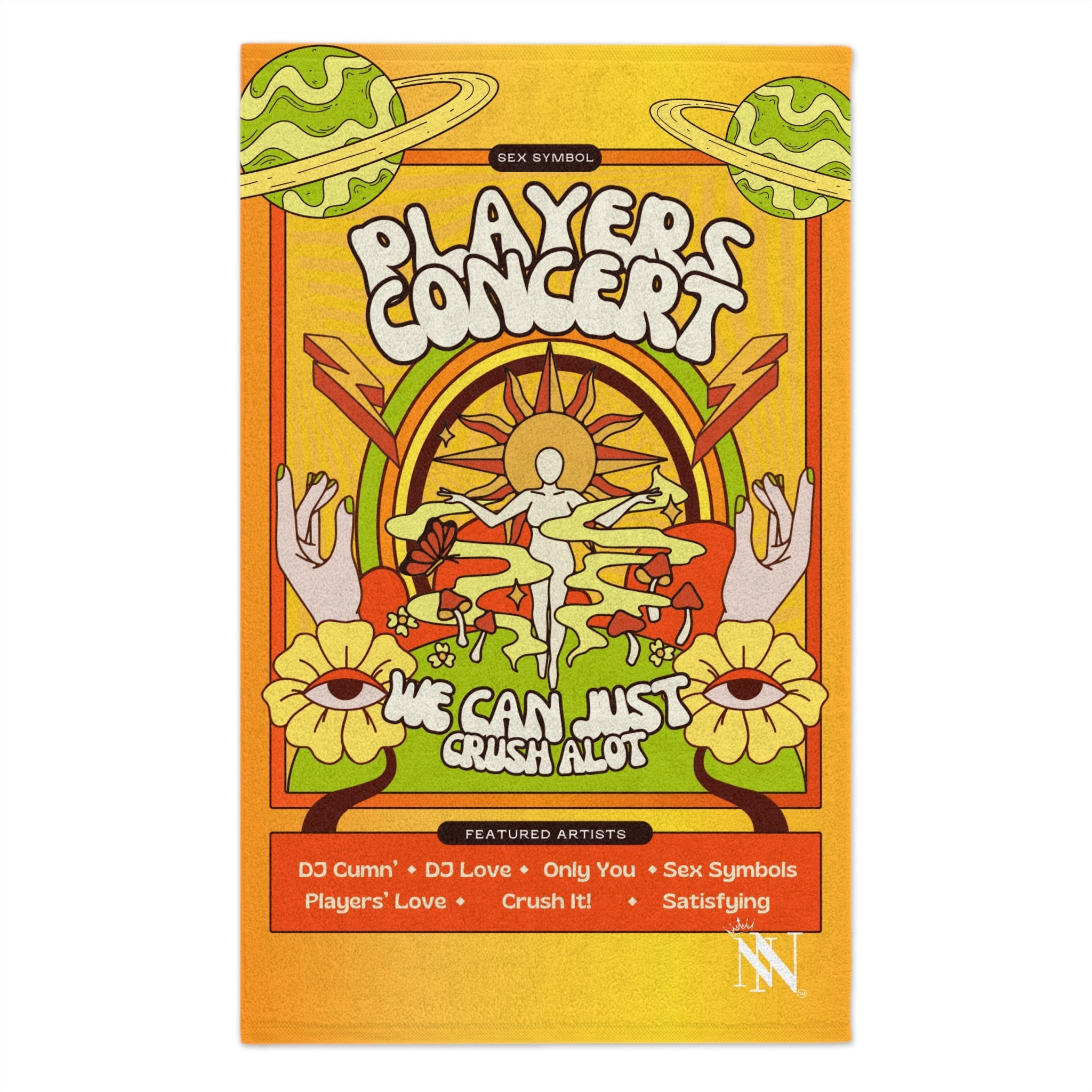 Psychedelic Players Concert Sex Towel