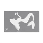 Mermaid Holding Heart Grey | Mix & Match Classic Fun-Flirty Lovers’ Towels