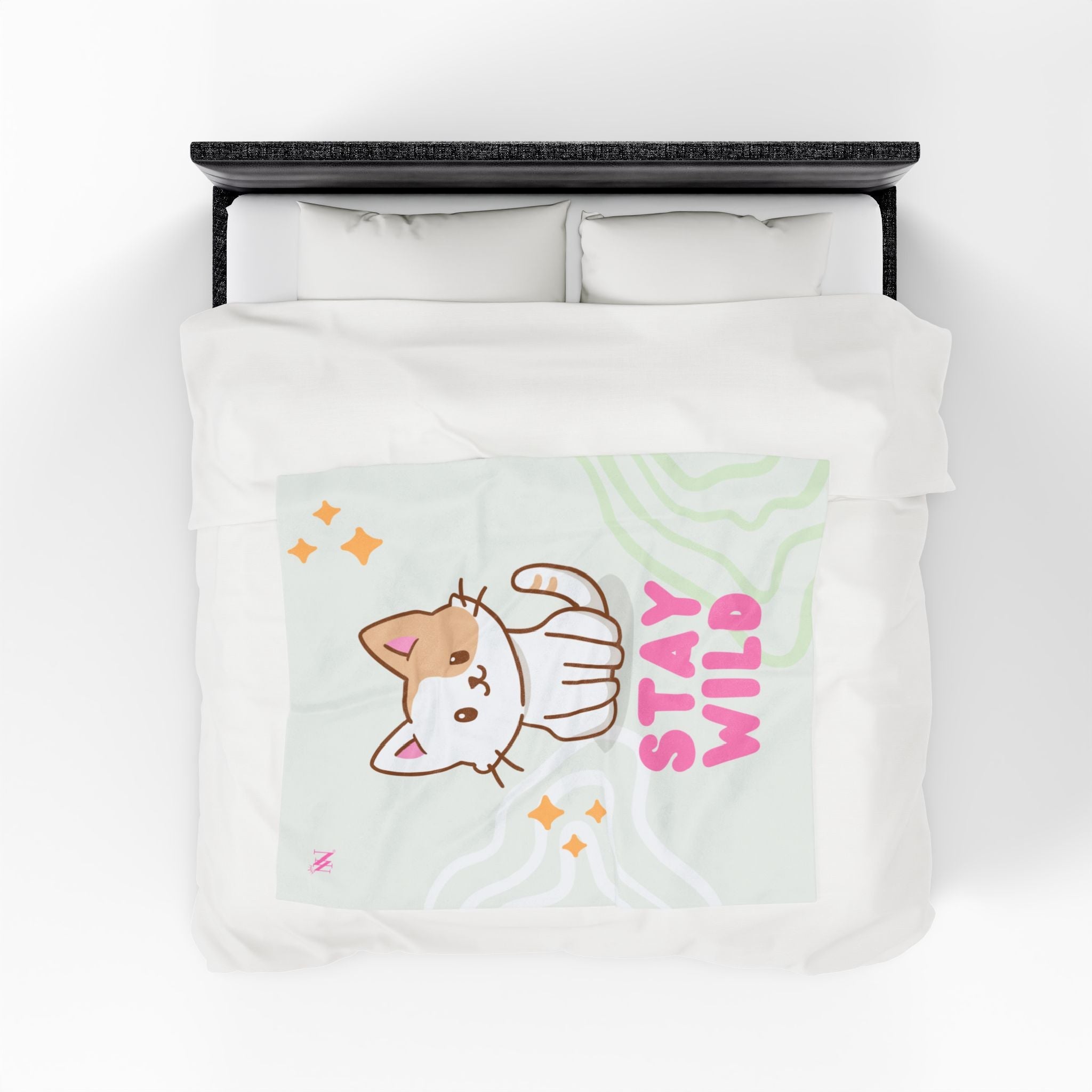 Stay Wild Cute Kitty | Mix & Match Soft Fun-Flirty Lovers’ Blankets