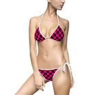 Signature Pink Black Checkers | Mix & Match Fun-Flirty Lovers’ String Bikinis