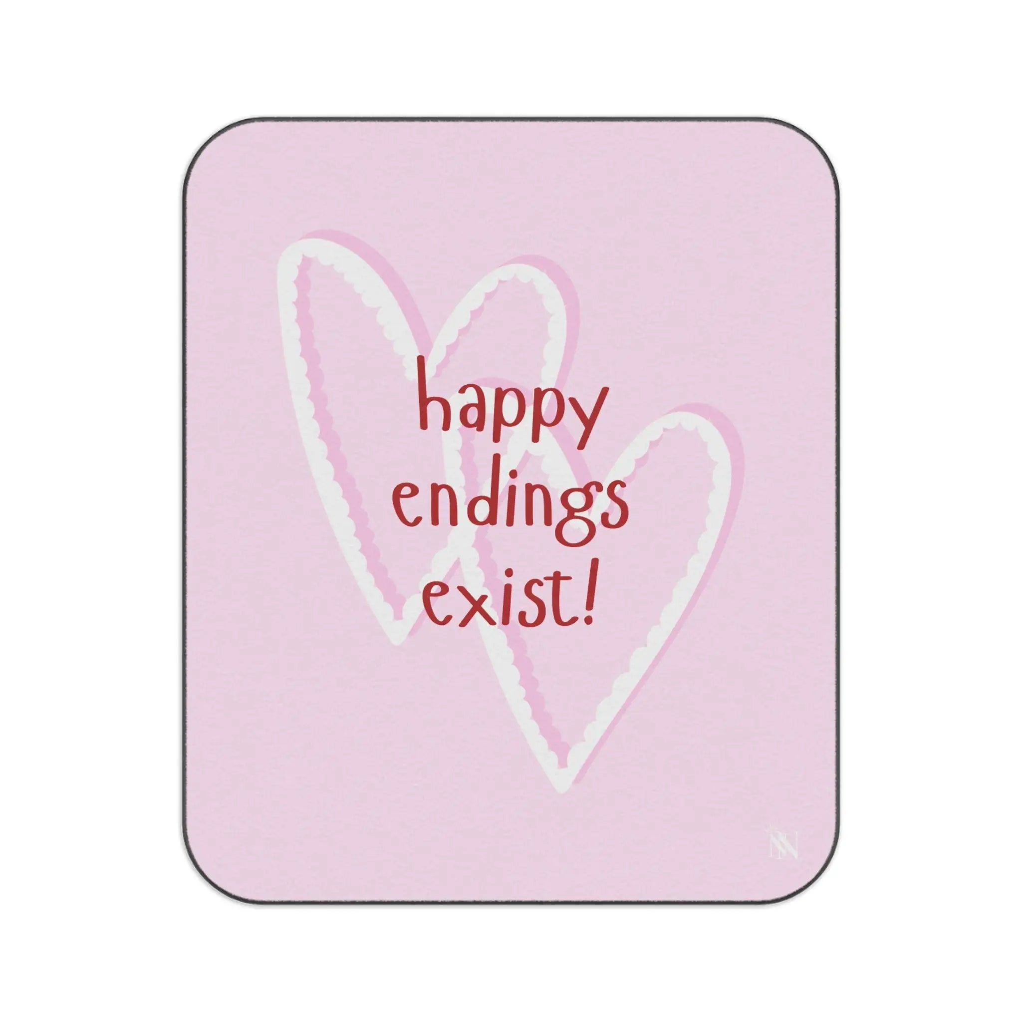 Happy Endings Exist! Two Hearts | Mix Match Fun-Flirty Lovers’ Water-Resistant Blankets
