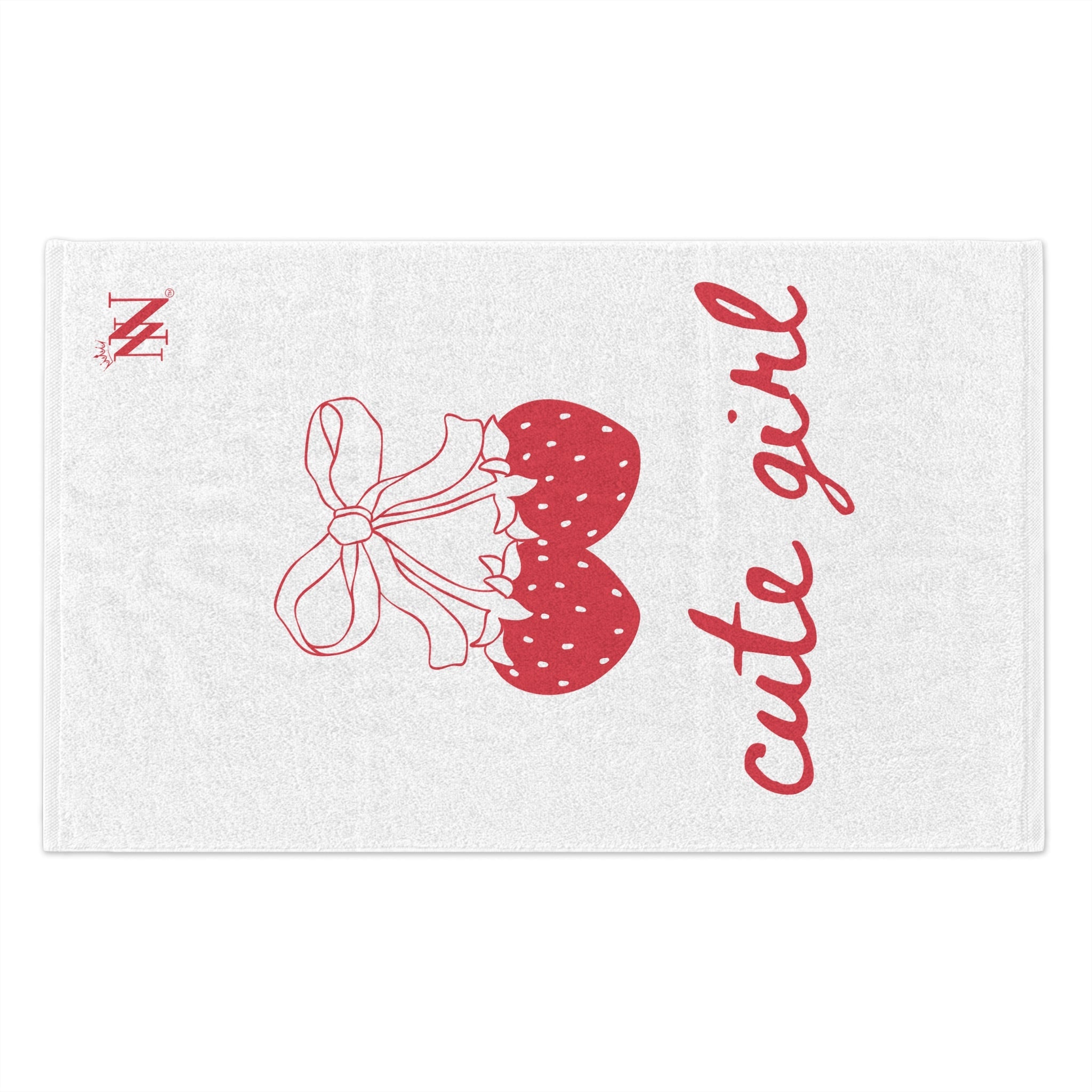 Cute Girl Strawberries | Mix & Match Soft Fun-Flirty Lovers’ Towels