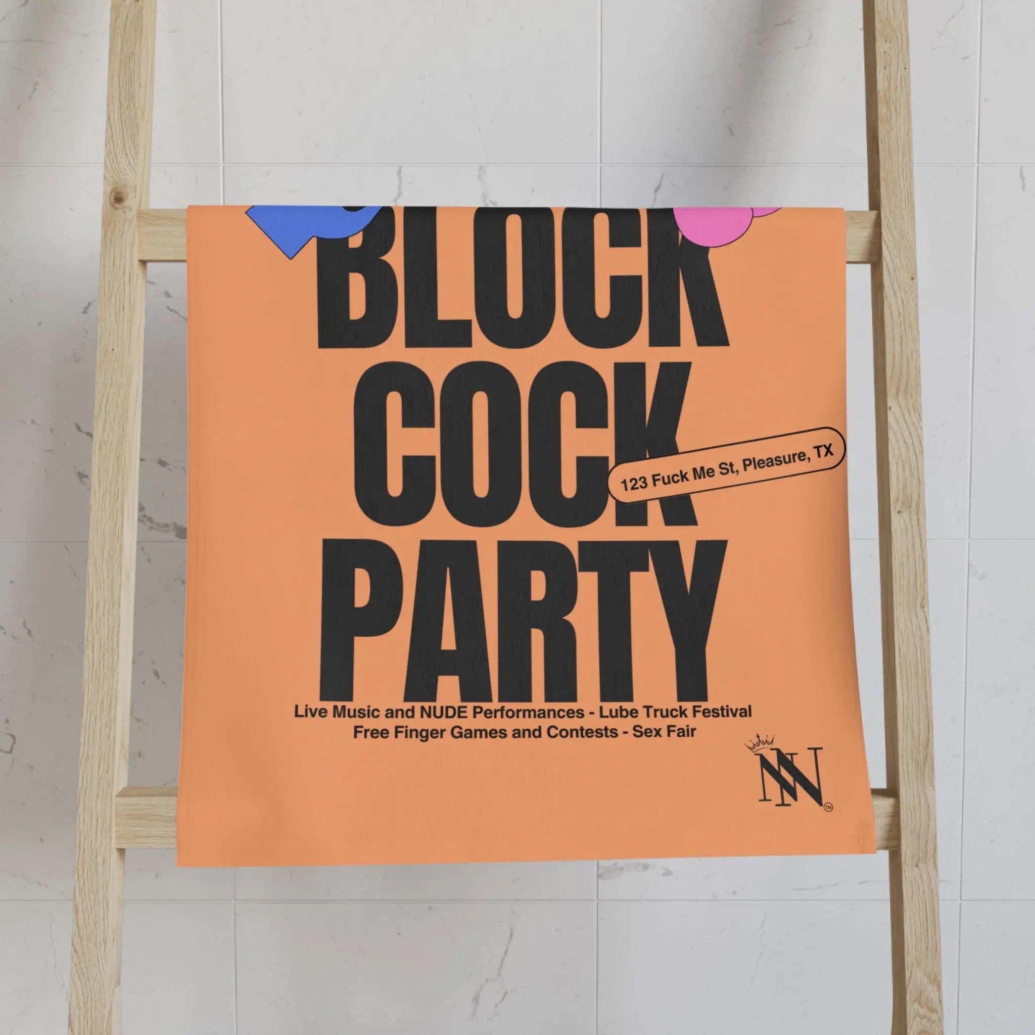 Rock the Block Cock Party | Mix & Match Original Fun-Flirty Lovers’ Towels