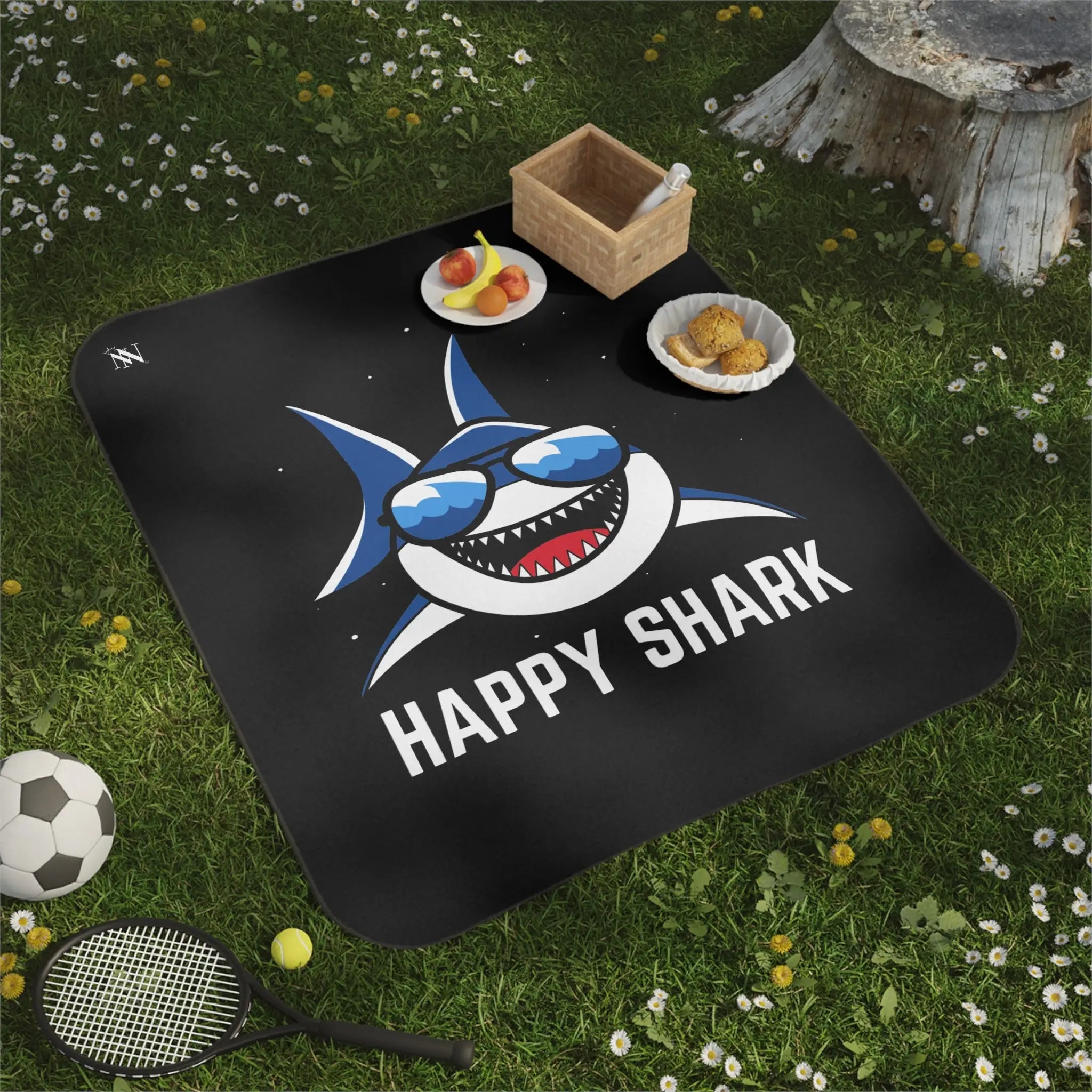 Happy Shark | Mix Match Fun-Flirty Lovers’ Water-Resistant Blankets