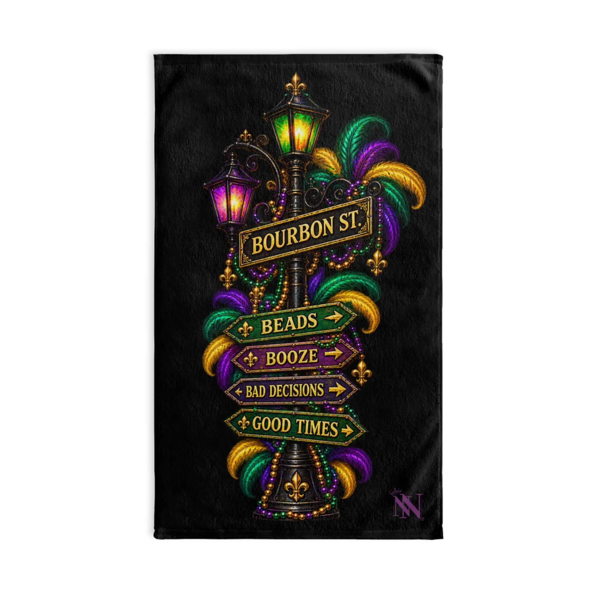 Bourbon St. Sign Bad Decisions Classic Sex Towel