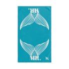 Mr. Mr. Mermaid Shareable Sides Teal | Mix & Match Classic Fun-Flirty Lovers’ Towels