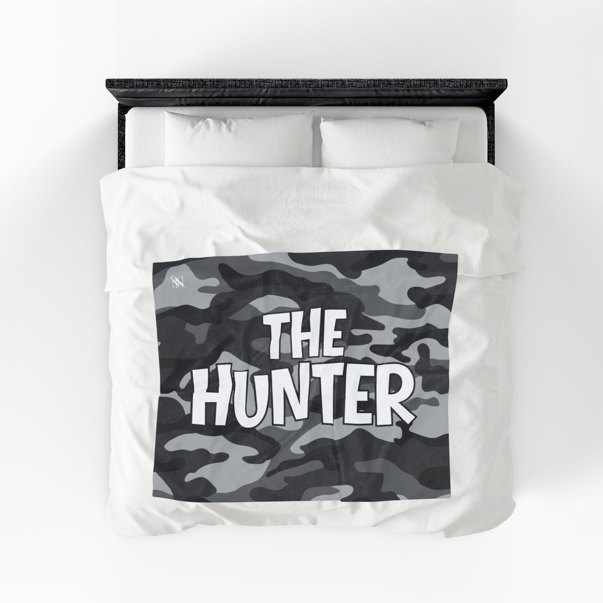 The Hunter Grey Camo Blanket