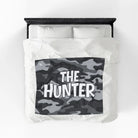 The Hunter Grey Camo Blanket