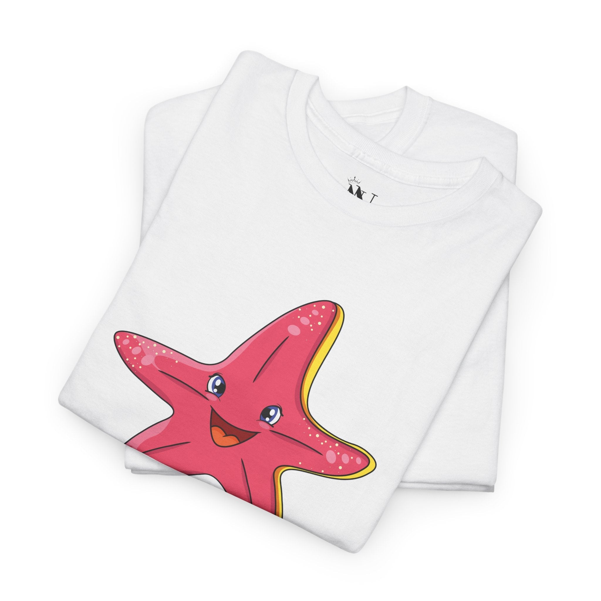 Happy Pink Starfish | Mix & Match 100% Cotton Unisex Fun-Flirty Lovers’ Tees