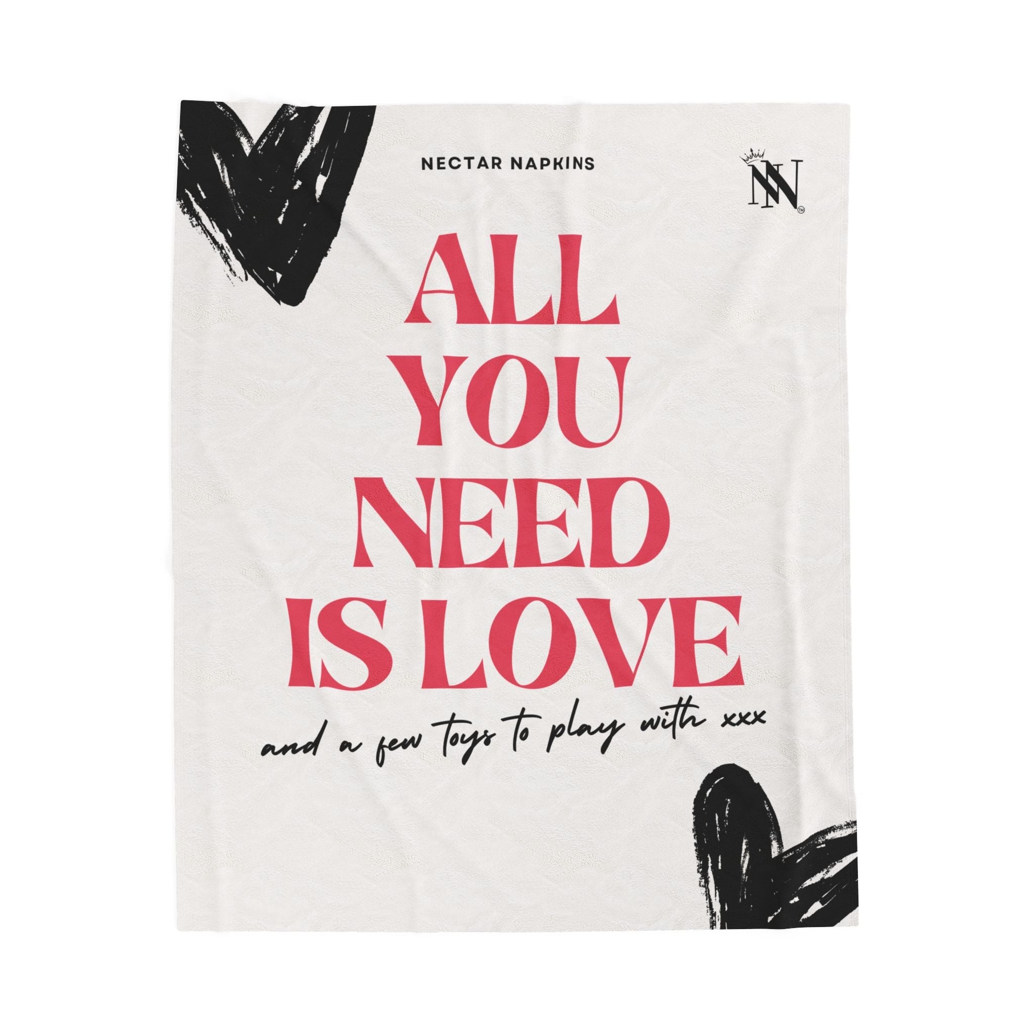 All You Need Is Love | Mix & Match Velveteen Fun-Flirty Lovers’ Blankets