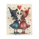 Kissing Witches Print | Mix & Match Velveteen Fun-Flirty Lovers’ Blankets