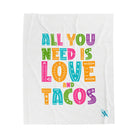 All You Need Is Love & Tacos | Mix & Match Velveteen Fun-Flirty Lovers’ Blankets