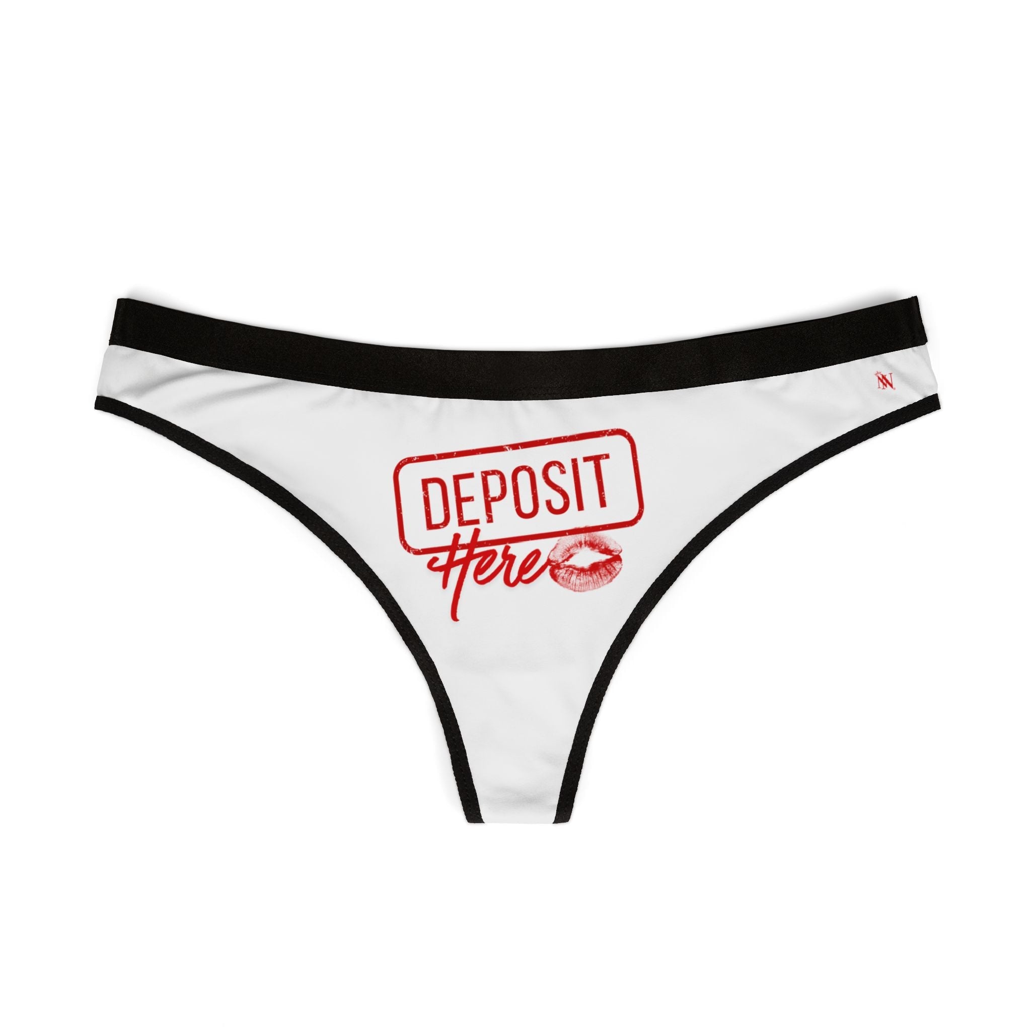 Deposit Here with a Kiss Sex Gifts Lingerie Women’s Thong