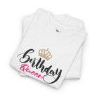 Gold Crown Birthday Queen | Mix & Match Cotton Unisex Fun-Flirty Lovers’ T-Shirts