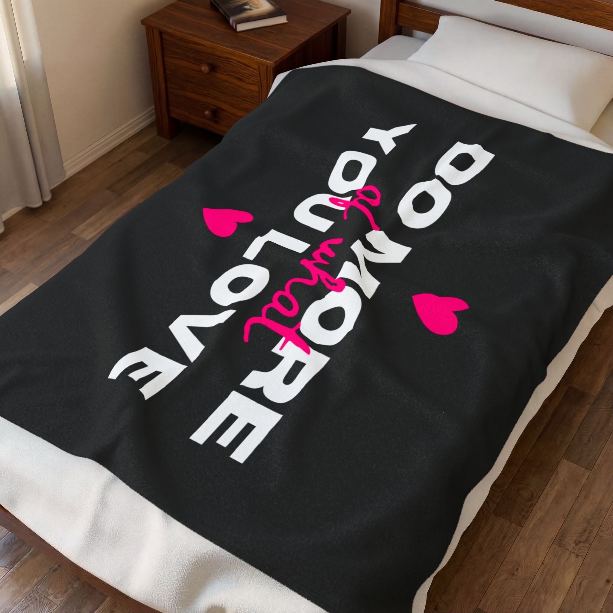 Do More of What You Love Hearts Romantic Sex Gifts Blanket