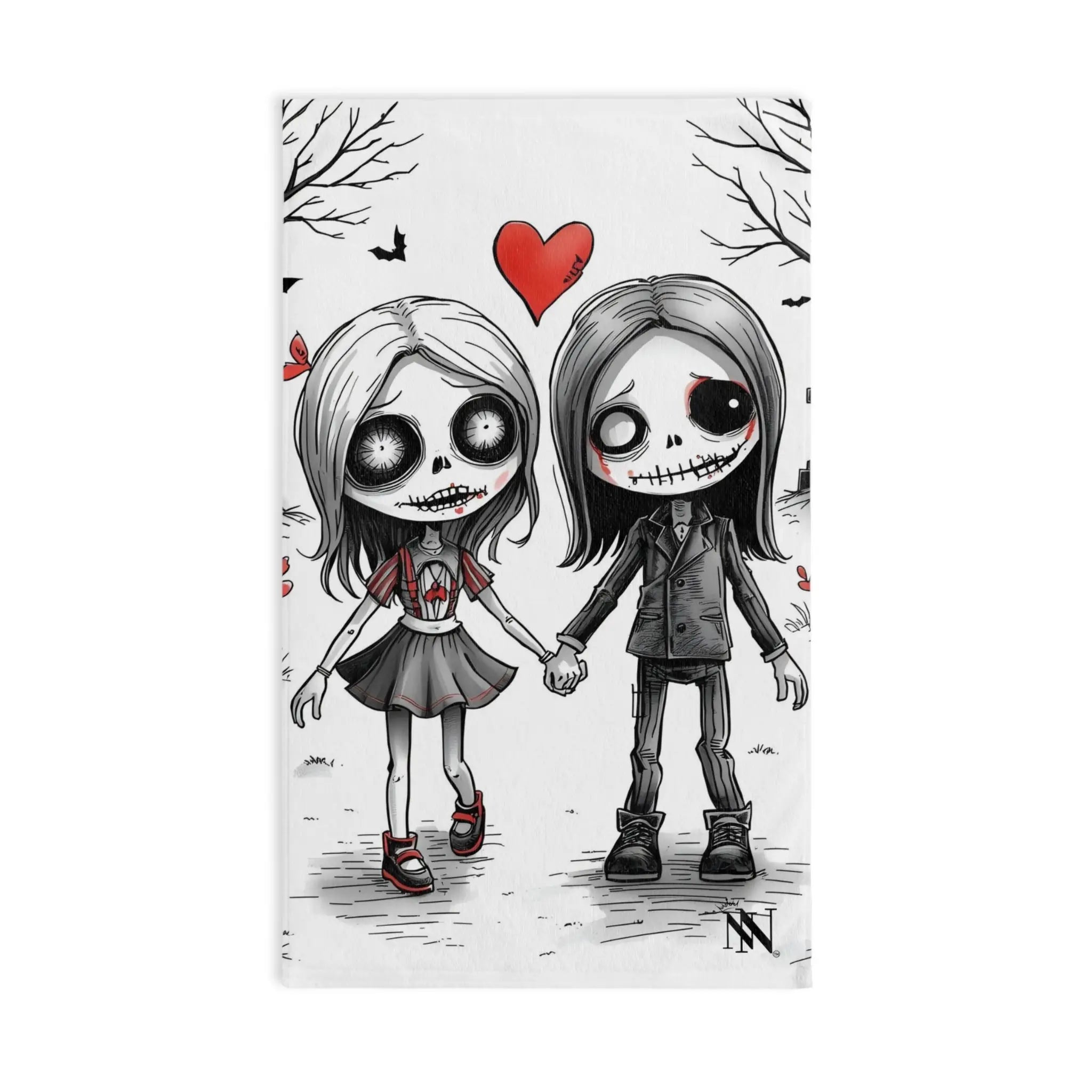 Even in Death | Mix & Match Original Fun-Flirty Lovers’ Towels