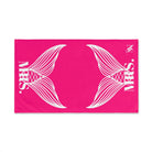 Mrs. Mrs. Mermaid Shareable Sides Signature Pink | Mix & Match Classic Fun-Flirty Lovers’ Towels
