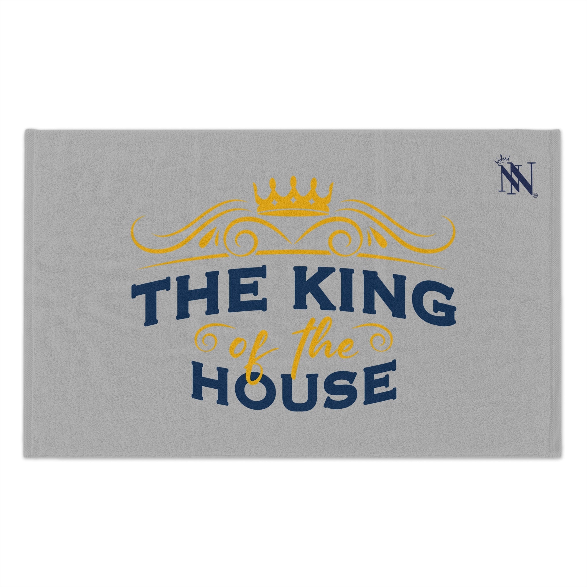 The King of the House Light Grey | Mix & Match Soft Fun-Flirty Lovers’ Towels